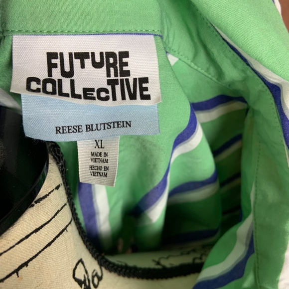 Future Collective by Reese Blutstein button up striped shirt - Picture 3 of 7